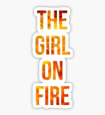 The Girl on Fire Sticker