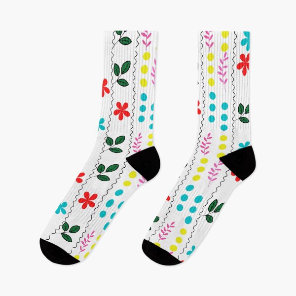 Item preview, Lindas hojas flores curvas y patrón de puntos designed and sold by Magic-world.