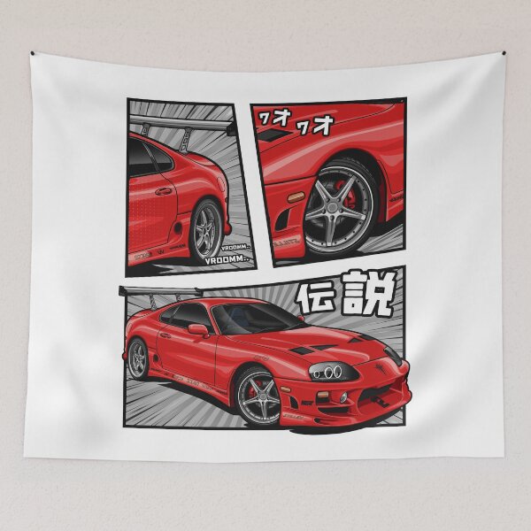 Item preview, Supra MK-4 Manga Series (Red) designed and sold by JioojiProject.