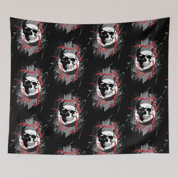 Item preview, Skull trash polka designed and sold by Sima Sirus.