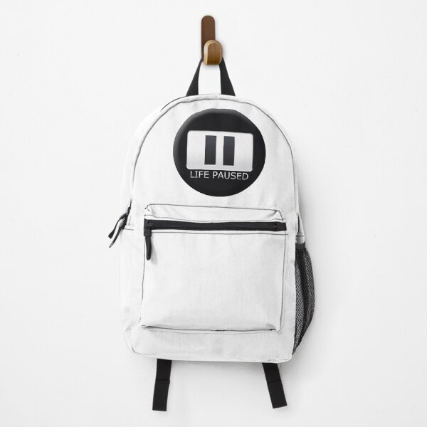 Item preview, LIFE PAUSED with Covid Lockdowns! Pause Button Logo designed and sold by Form-2-idea.