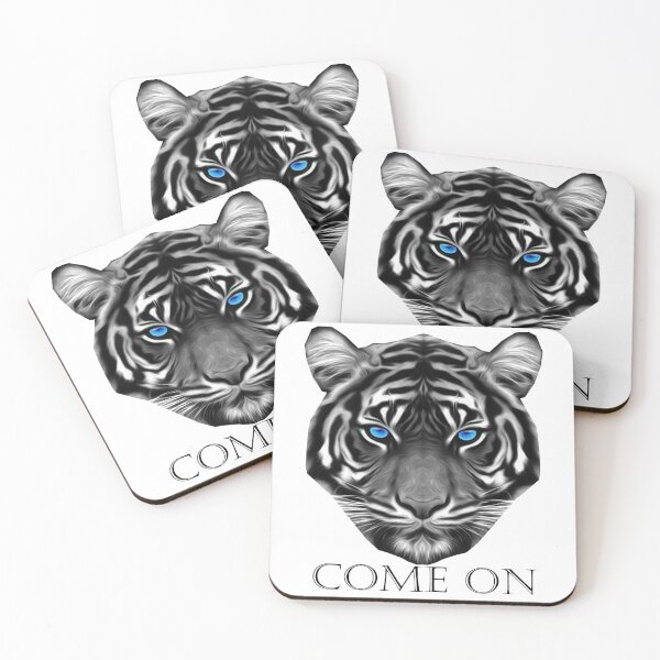 Item preview, tiger face, come on,  animal face, no satisfaction, inconvenience, discomfort, uncomfortable, uneasy, awkward designed and sold by HiChois.