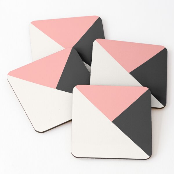 Item preview, Tricolor Geometry Rose Charcoal designed and sold by La Chic.