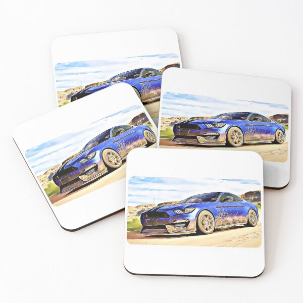Item preview, Mustang GT500 Cartoon Drawing Action Print designed and sold by Auto-Prints.