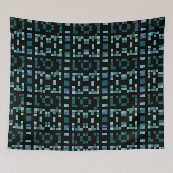 Item preview, Futuristic Zamrud Eyebrow Program Pixel Pattern designed and sold by IPattern.