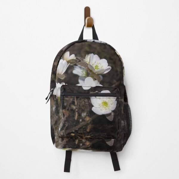 Item preview, small white flowers with yellow-green centers, on a brown background designed and sold by nataliavavilina.