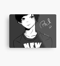Phil (Manga style) Metal Print
