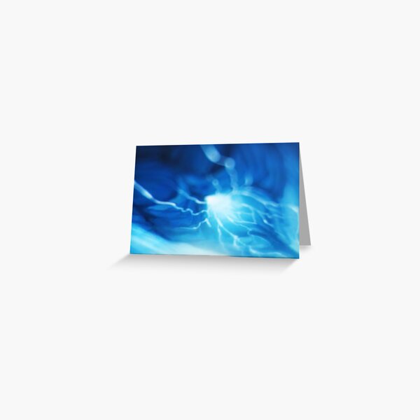 Abstract blurred blue print Greeting Card