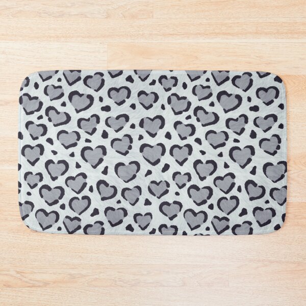 Item preview, Snowy hearts - Heart-shaped Snow Leopard Print designed and sold by FabsDesign.