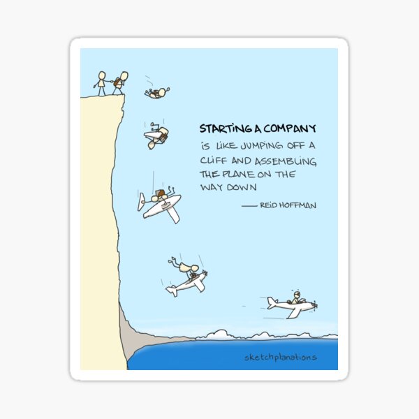 Starting a company Sticker