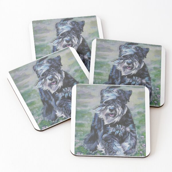 Item preview, Schnauzer dog art walking around pets dogs cute sweet puppy designed and sold by Coolstuff4you71.