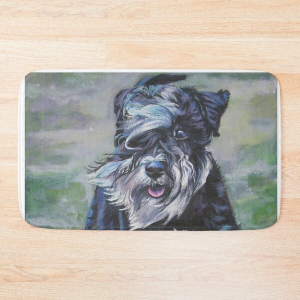 Item preview, Schnauzer dog art walking around pets dogs cute sweet puppy designed and sold by Coolstuff4you71.