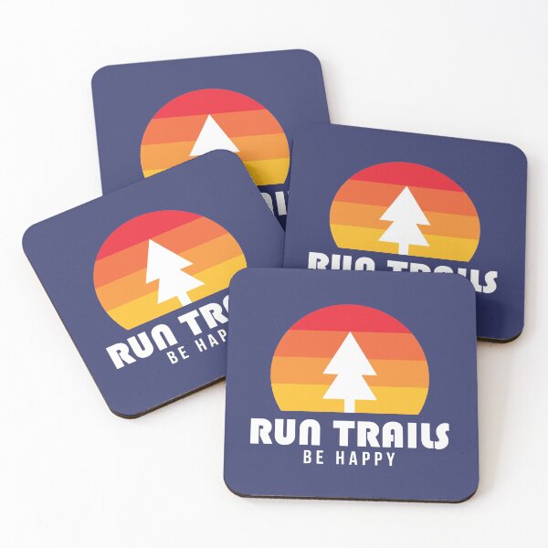 Item preview, Run Trails Be Happy Trail Runner Ultra Runner designed and sold by yelly123.