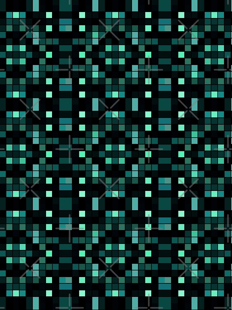 Thumbnail 3 of 3, Scarf, Ancient Ender Eye Coding Program Pixel Pattern designed and sold by IPattern.