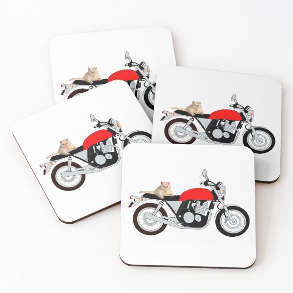 Item preview, Koshka on a red bike designed and sold by motorzycle.