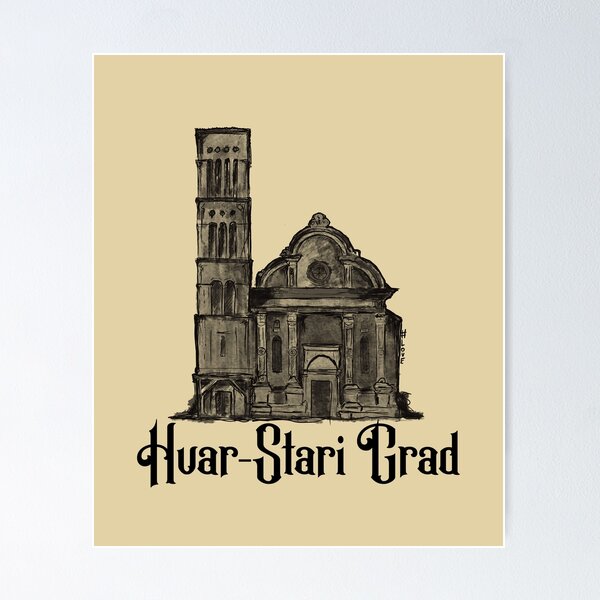 Item preview, Isla de Hvar Stari Grad Croacia Catedral de San Esteban Milna designed and sold by emm-j.