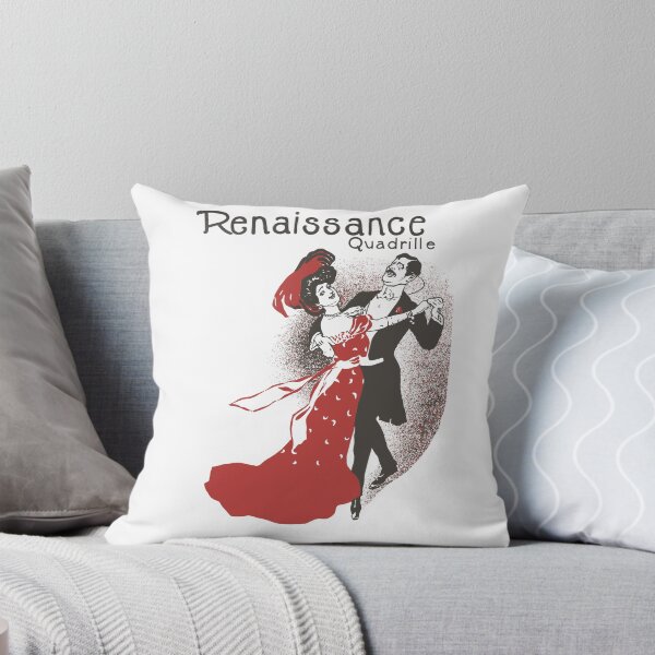 Item preview, Renaissance Quadrille - Vintage Retro Ballroom Bal Musette Quadrille Dance Poster designed and sold by Vintage-TM.