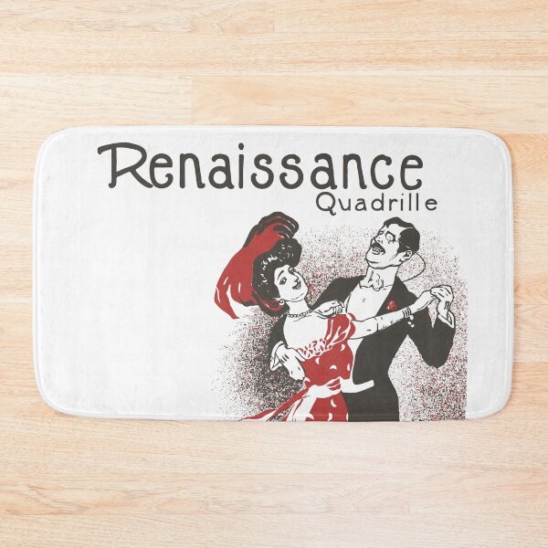 Item preview, Renaissance Quadrille - Vintage Retro Ballroom Bal Musette Quadrille Dance Poster designed and sold by Vintage-TM.