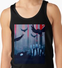 Camiseta de tirantes Paisaje de piedra azul
