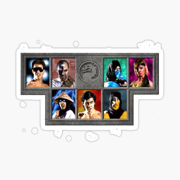 Mortal Kombat Character Select Sticker
