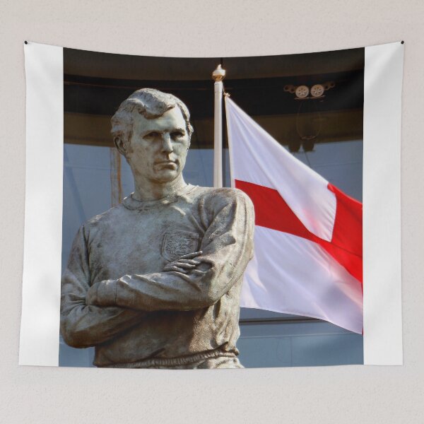 Item preview, Bobby Moore Statue England Flag Wembley Stadium designed and sold by AndyEvansPhotos.