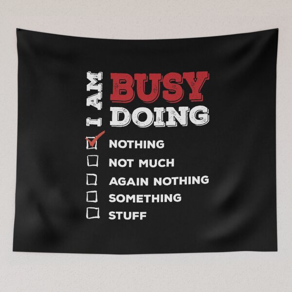 Item preview, I am busy doing nothing - checked designed and sold by Redinsart.
