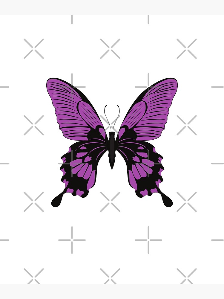 " Purple Butterfly Emoji, Purple Butterfly Emoji Cute Kawaii Epilepsy