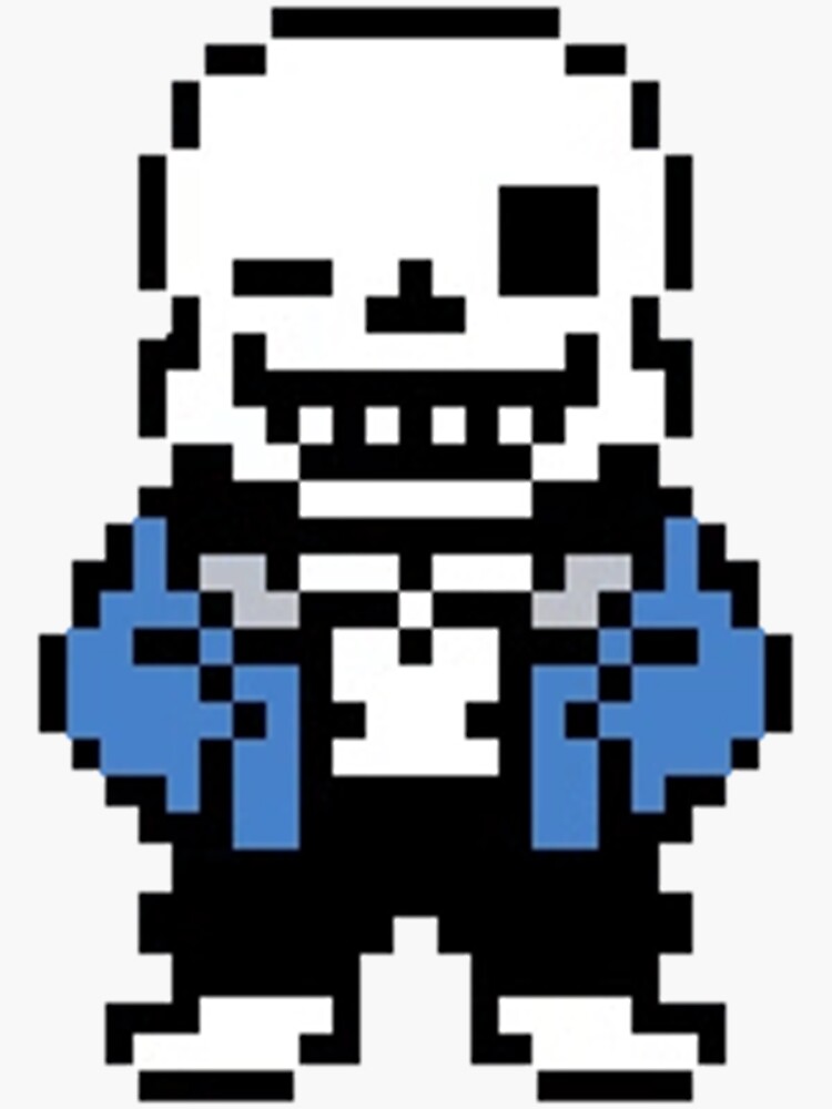 Image: UnderTale Sans, Pixel Art Maker