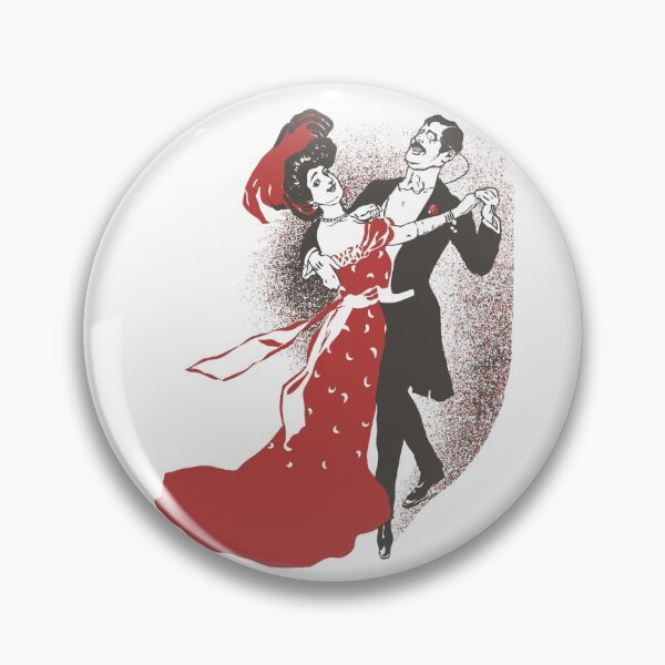 Item preview, Vintage Retro Ballroom Bal Musette Quadrille Dancing Couple designed and sold by Vintage-TM.
