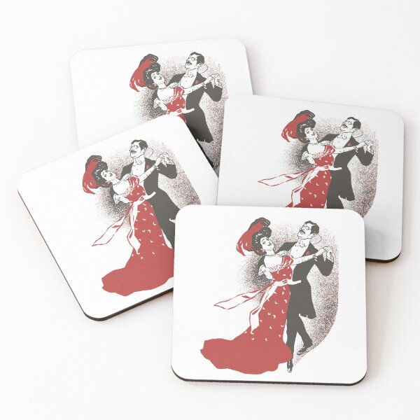 Item preview, Vintage Retro Ballroom Bal Musette Quadrille Dancing Couple designed and sold by Vintage-TM.
