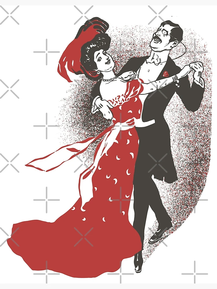 Affiche Vintage Bal Hispano Américain Paris Danse - Déco Murale Intérieur, Reproduction