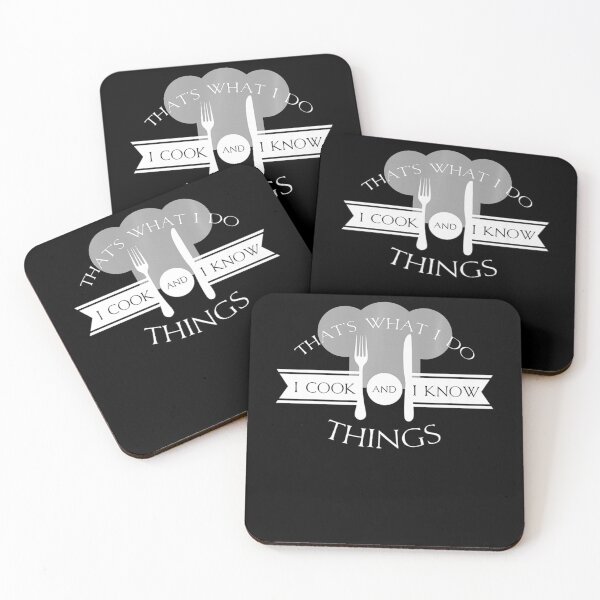 Item preview, I Cook And I Know Things Funny Cute Hot Chef Gift designed and sold by ChristSchroeder.