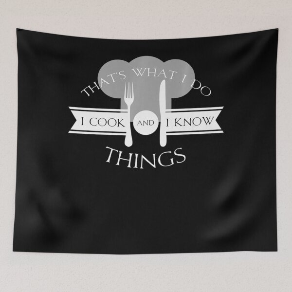Item preview, I Cook And I Know Things Funny Cute Hot Chef Gift designed and sold by ChristSchroeder.