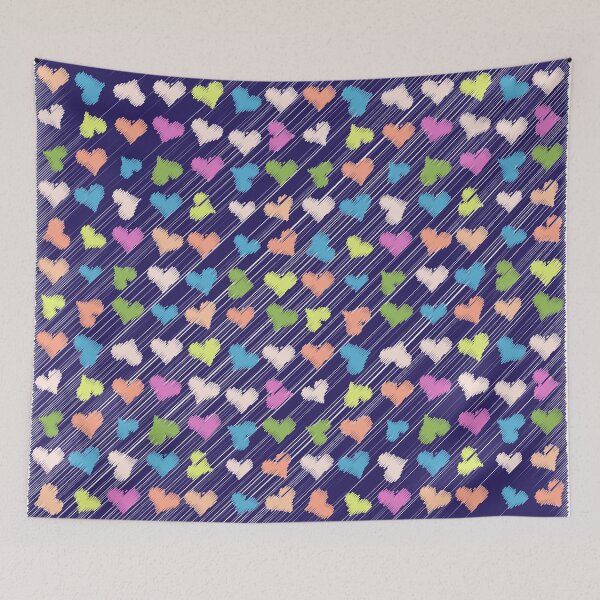 Item preview, Scribble hearts pattern designed and sold by kallyfactory.