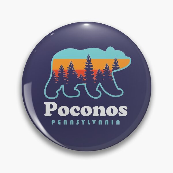 Item preview, Poconos Pennsylvania Bear Trees Retro designed and sold by yelly123.