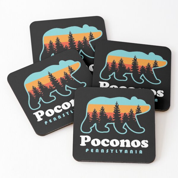 Item preview, Poconos Pennsylvania Bear Trees Retro designed and sold by yelly123.