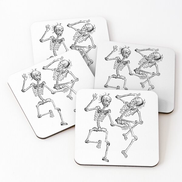 Item preview, Two Dancing Skeletons - Death designed and sold by Fairytribe.