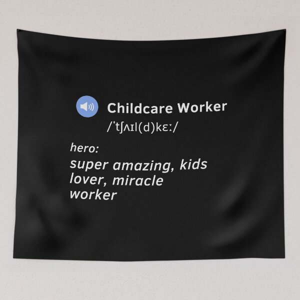 Item preview, Childcare worker definition funny gift idea  designed and sold by chi vana.