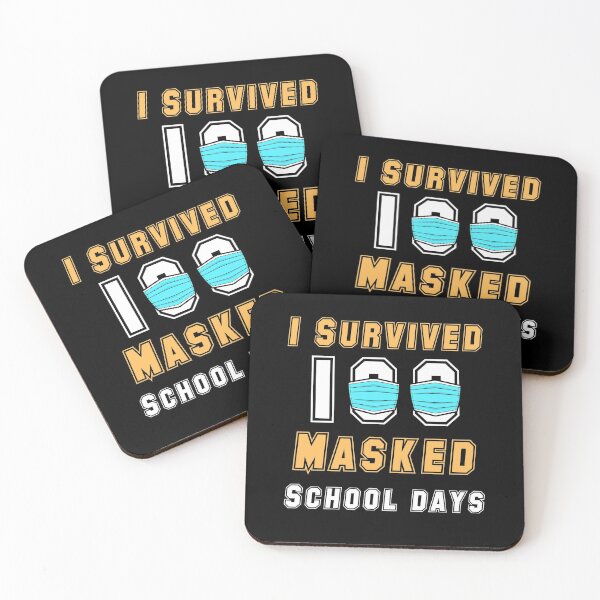 Item preview, 100 Day Of School I Survived 100 Days Of Masked School Gift designed and sold by YourgiftShop.