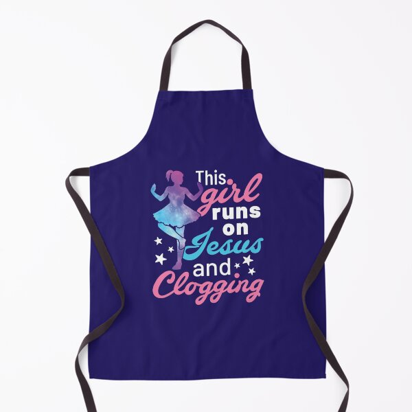 Item preview, This Girl Runs on Jesus and Clogging designed and sold by jaygo.