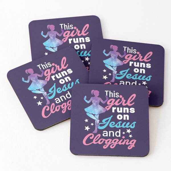 Item preview, This Girl Runs on Jesus and Clogging designed and sold by jaygo.