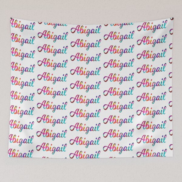 Item preview, Abigail abstract painting girl's name designed and sold by ComicKitsch.