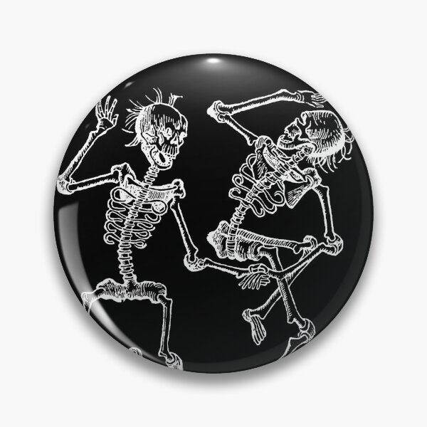Item preview, Two Dancing Skeletons - White designed and sold by Fairytribe.