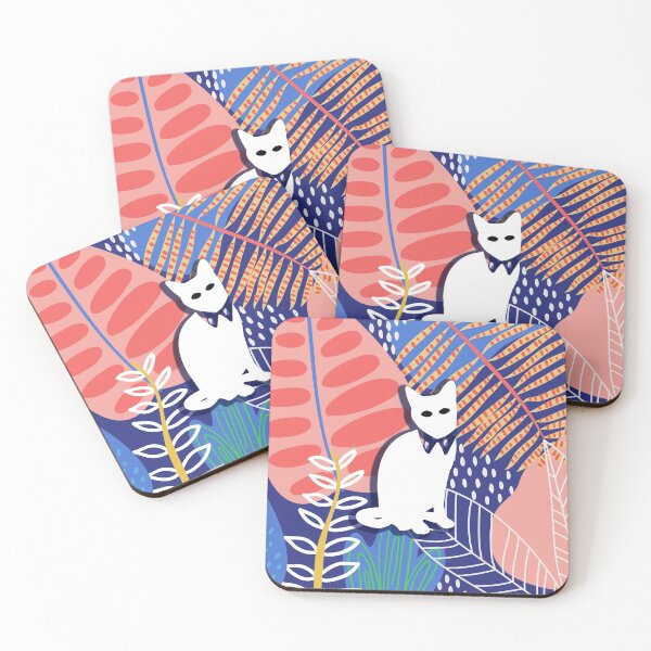 Item preview, Floral Cat in Flowers Popoki 706 designed and sold by VinBasis.