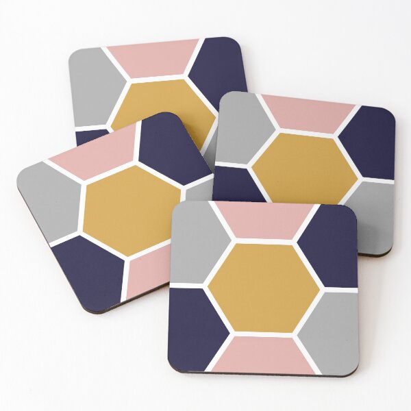 Item preview, colored hexagons designed and sold by printhappy.