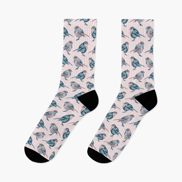 Item preview, Cute pink and blue bird designed and sold by flamendes.