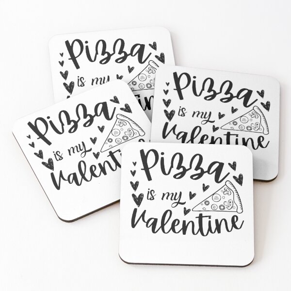 Item preview, Pizza Is My Valentine Typography Design  designed and sold by Valuential.