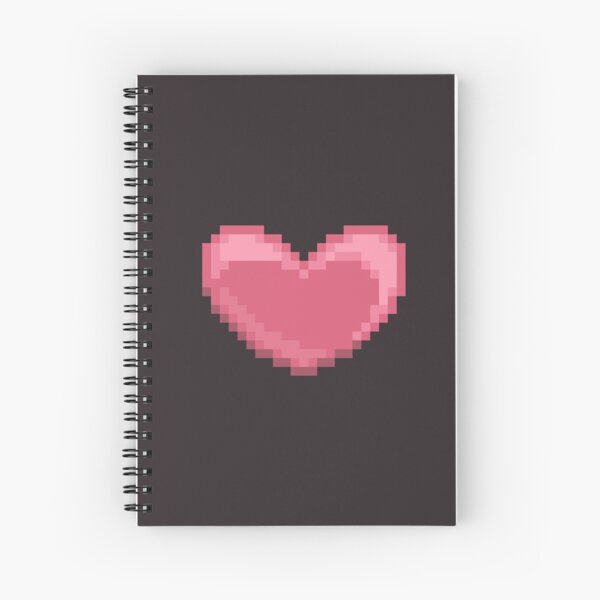Pixel Heart Spiral Notebook