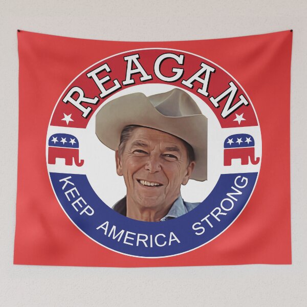 Item preview, Ronald Reagan Vintage Campaign // Keep America Strong designed and sold by acquiesce13.