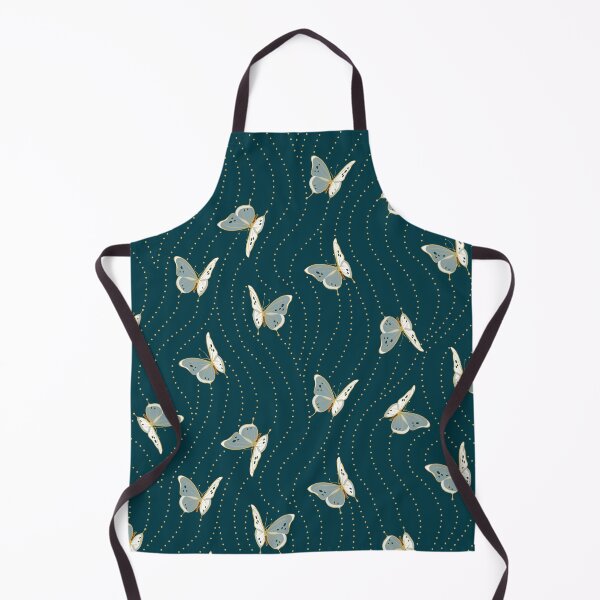 Item preview, White Eyelet Butterflies | Deep Teal designed and sold by L Diane Johnson.